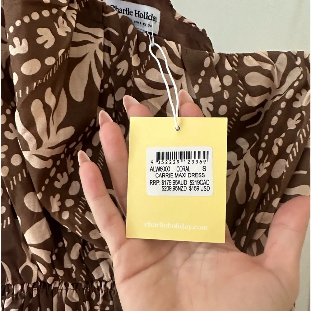 Charlie Holiday - One Shoulder Maxi - Size S NWT - Picture 6 of 10